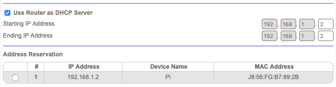 Finding your Pi in the DHCP lease list